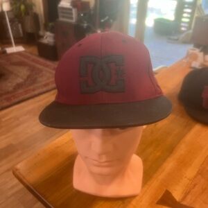 DC Burgundy and Black Cap